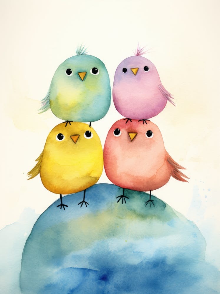 Watercolor Birds