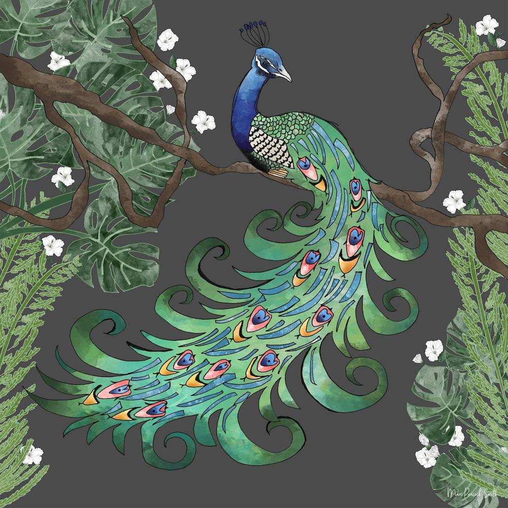 Proud Peacock Square