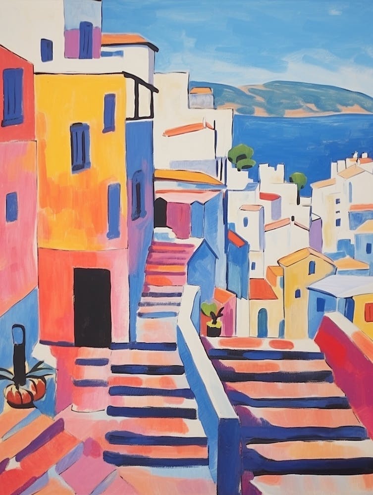 Split Croatia 5 Fauvist Painting