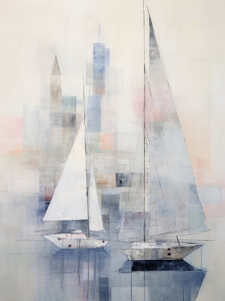Sailboats In The Harbor 1