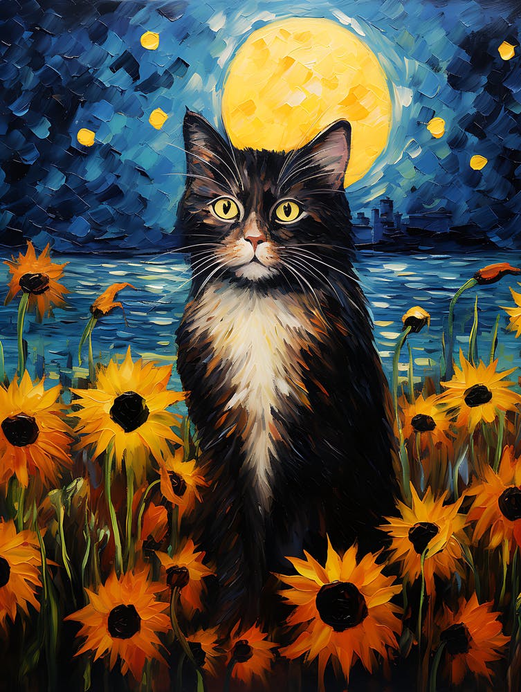 Chat Tournesols 6