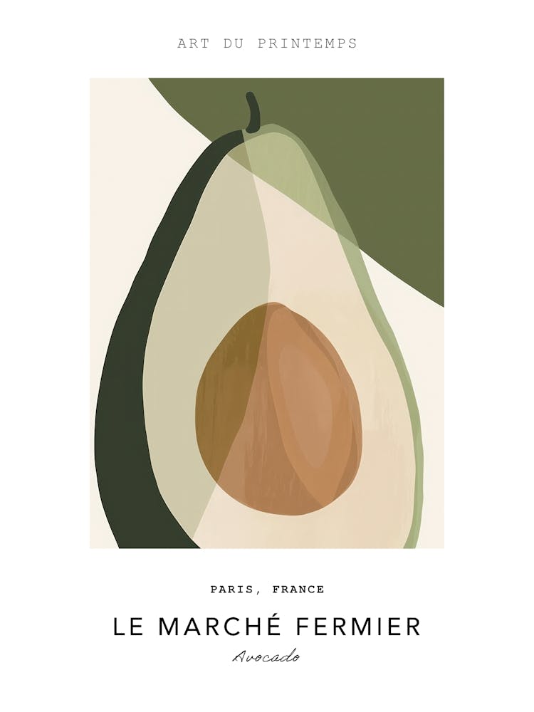 Avocado Le Marche Fermier Poster 9