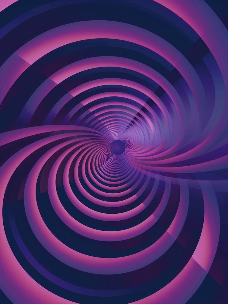 Abstract Purple Spiral