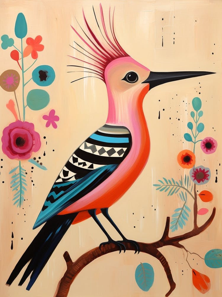 Pink Scandi Hoopoe 1