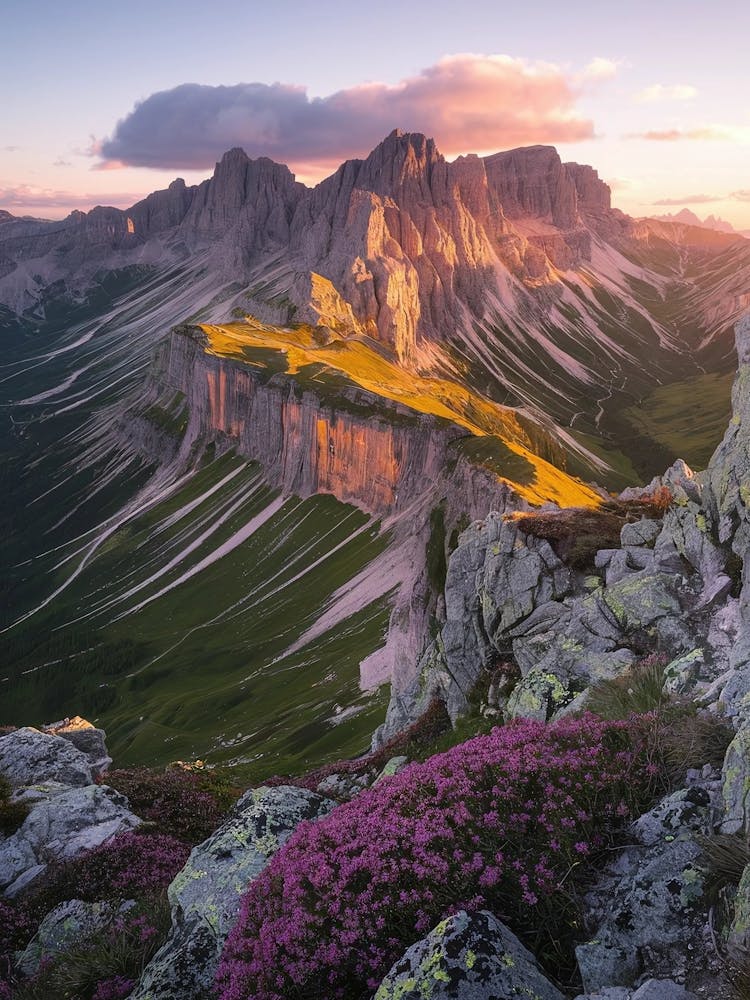 Sunset In The Dolomites 1
