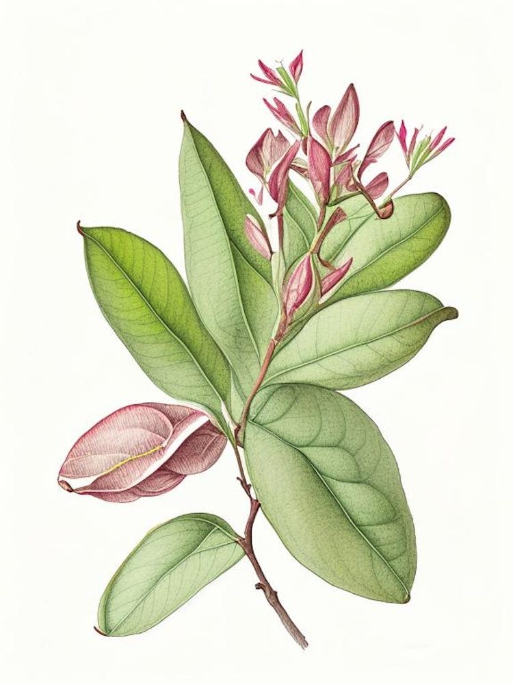 Rhododendron Leaf