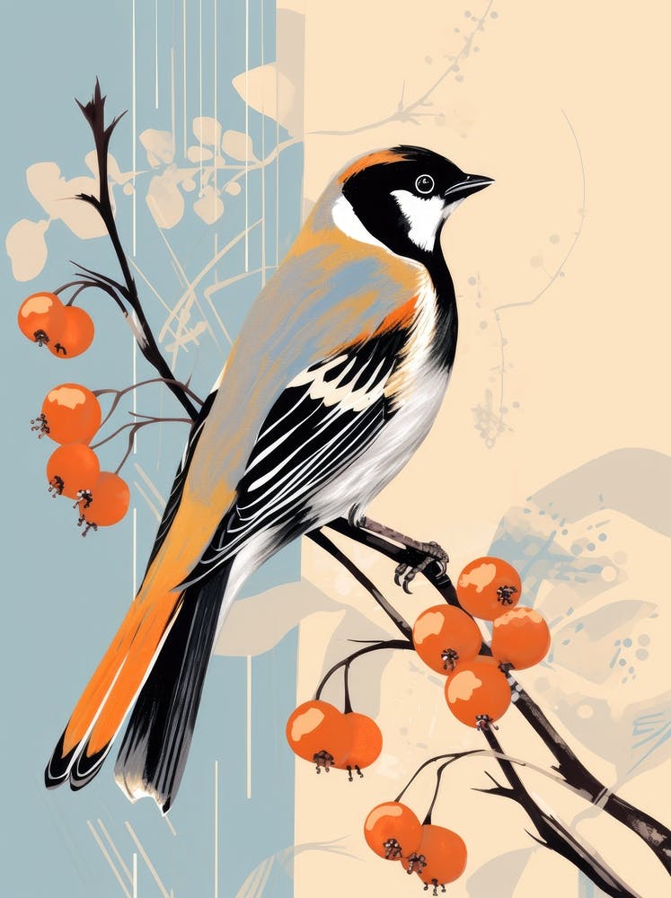 Bird Perched On Branch