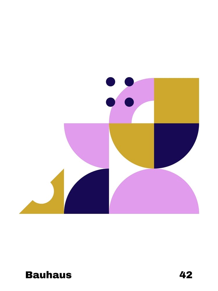 Geometric Bauhaus Poster 42
