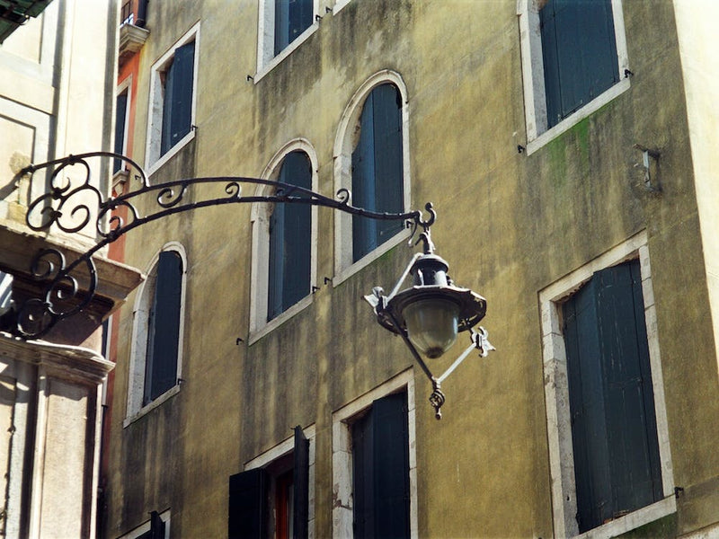 Ornate Street Lamp Venice Italy