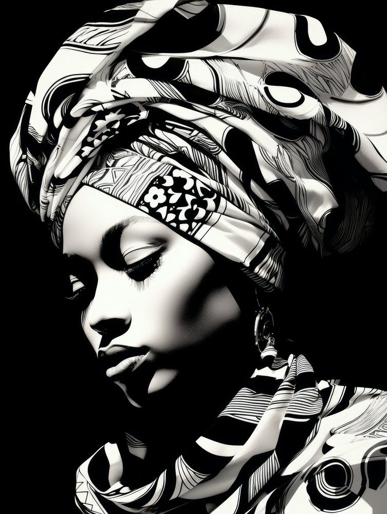 African Woman In A Turban 6