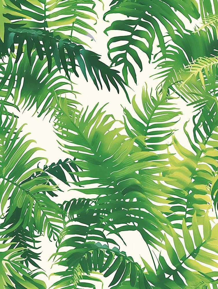 Pattern Poster Staghorn Fern 2