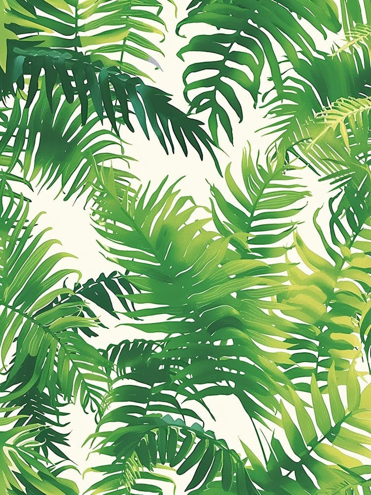 Pattern Poster Staghorn Fern 2