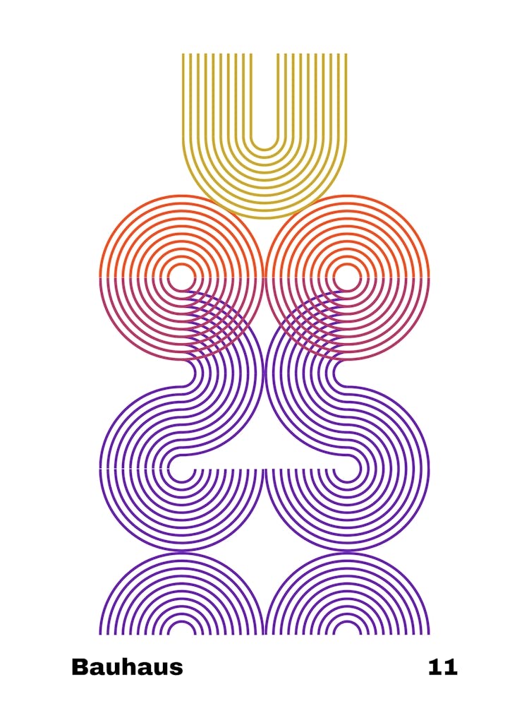 Geometric Bauhaus Poster 11