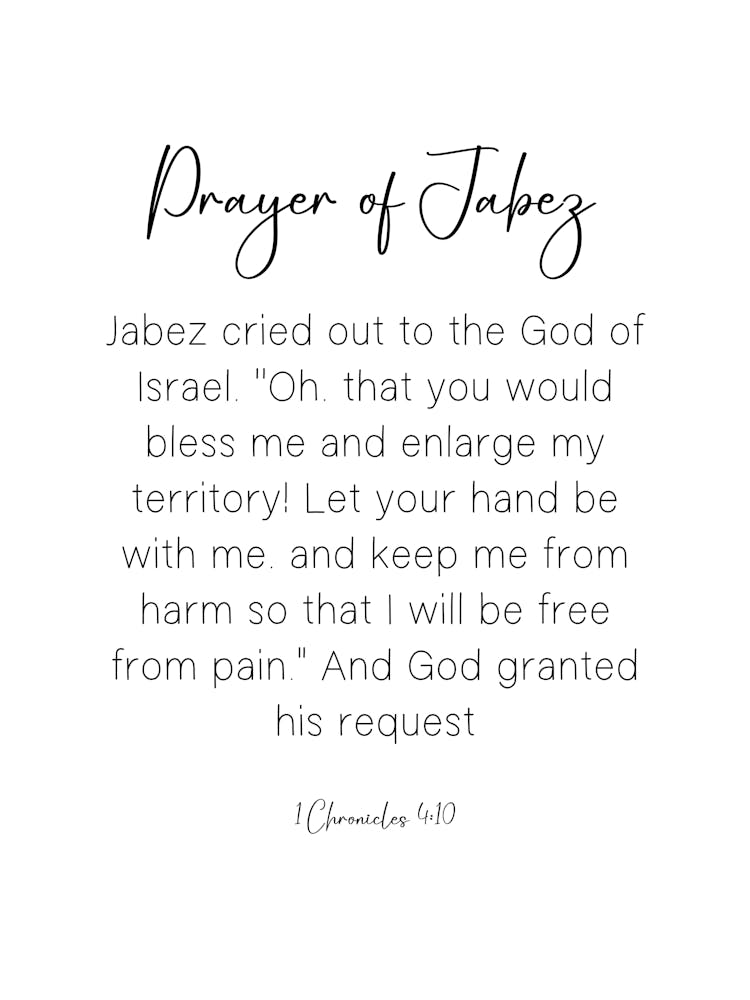 Prayer Of Jabez