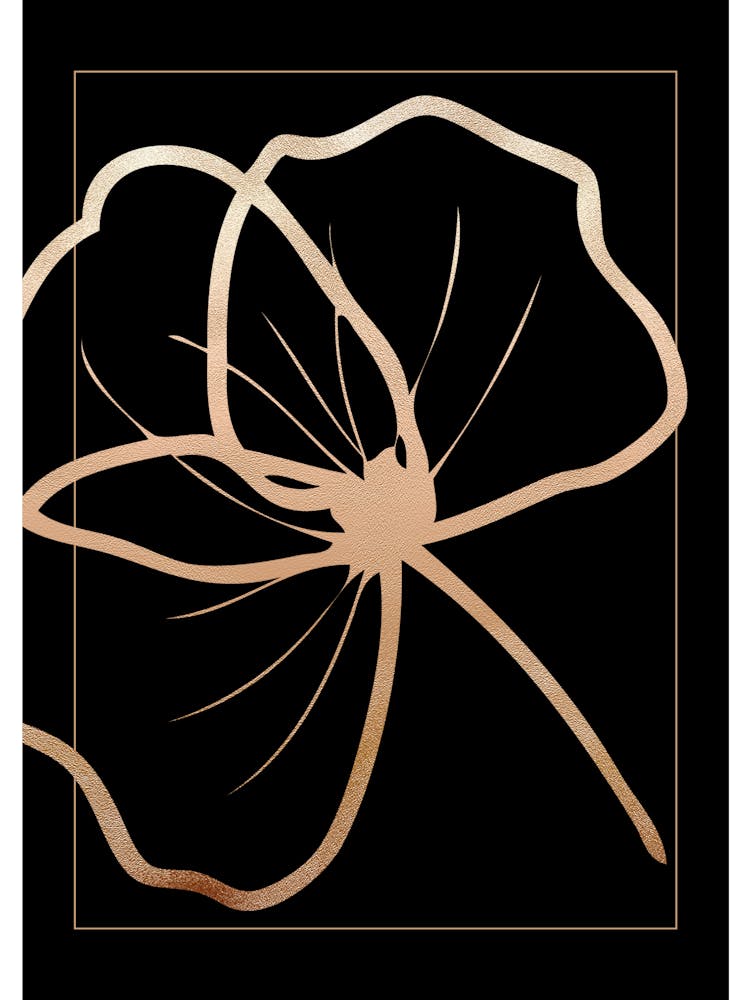 Gold Leaf on Black 12