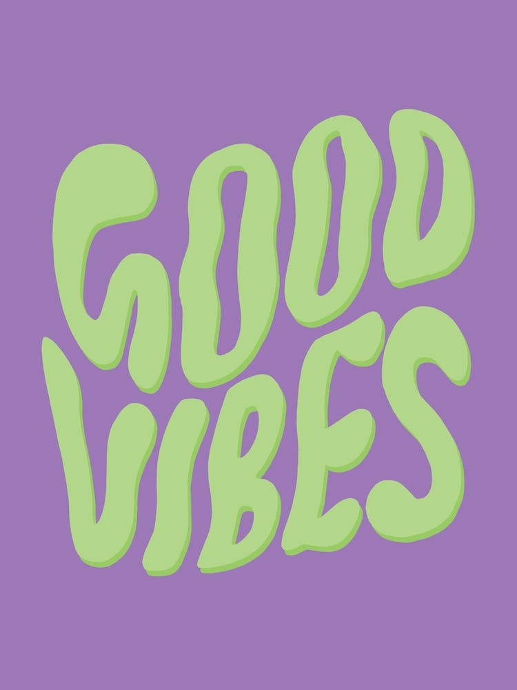 Retro Good Vibes Acid Green