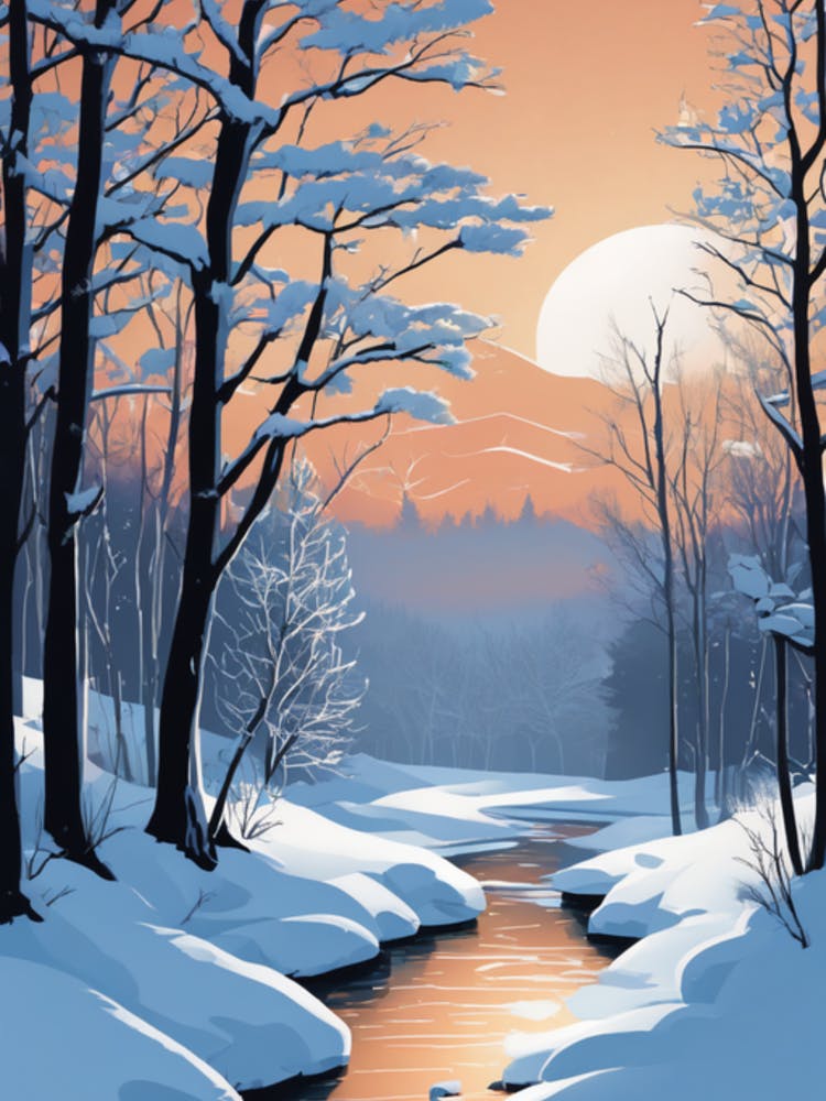 Winter Landscape Painting