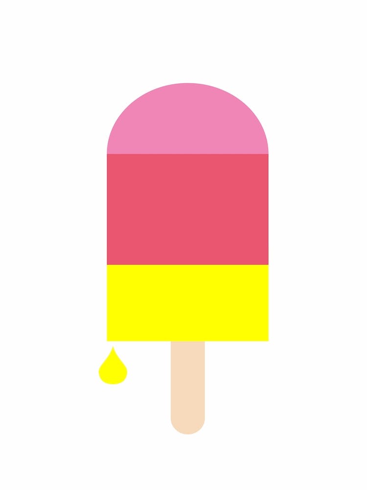 Strawberry Lemon Popsicle