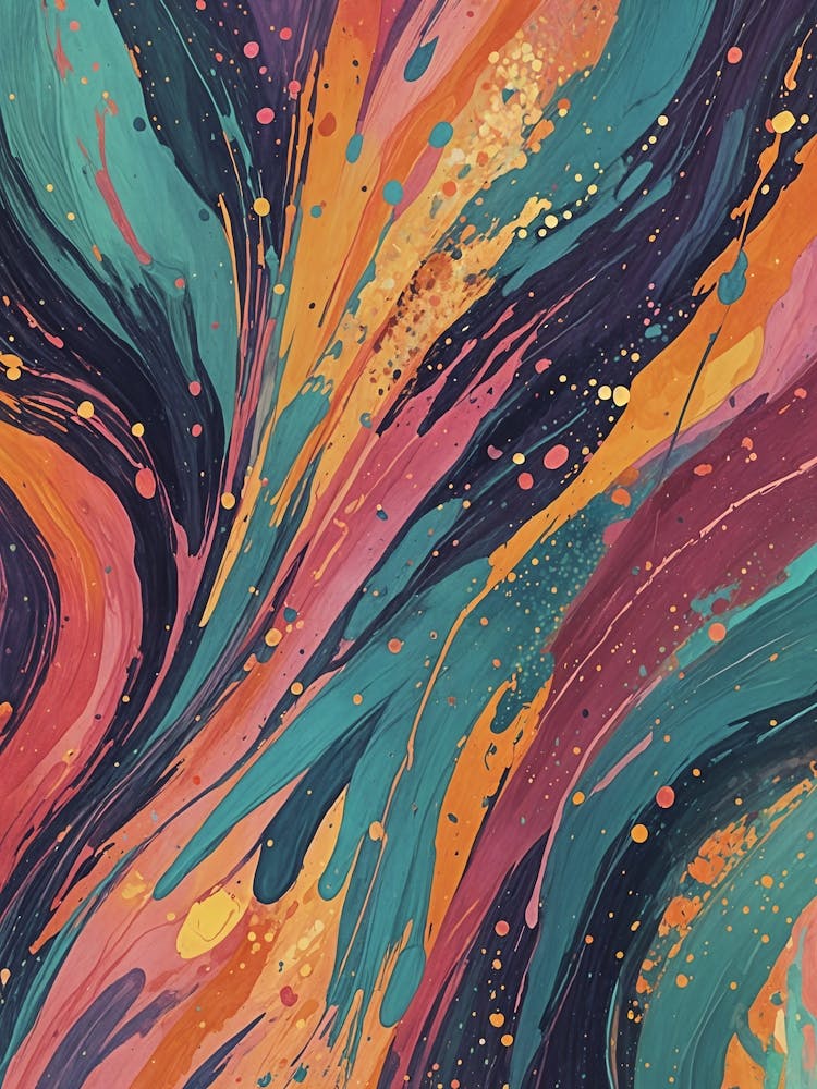 Abstrakte Farbe Nr. 1
