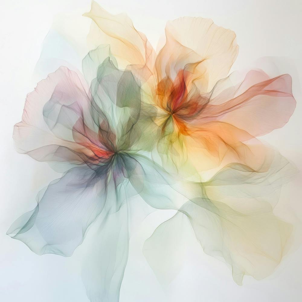 Pastel X Ray Icm Flowers 9