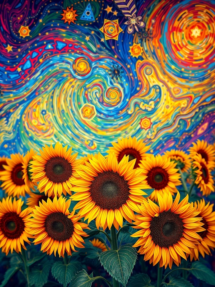 Sunflowers In The Sky