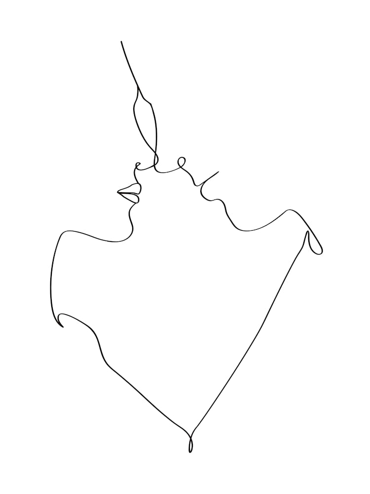 Couple One Line Drawing