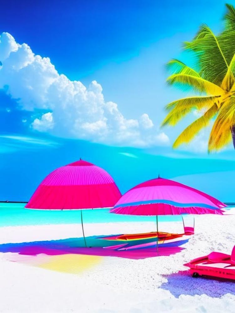 Maldives Beach Pop Art Photography Tropical Destination