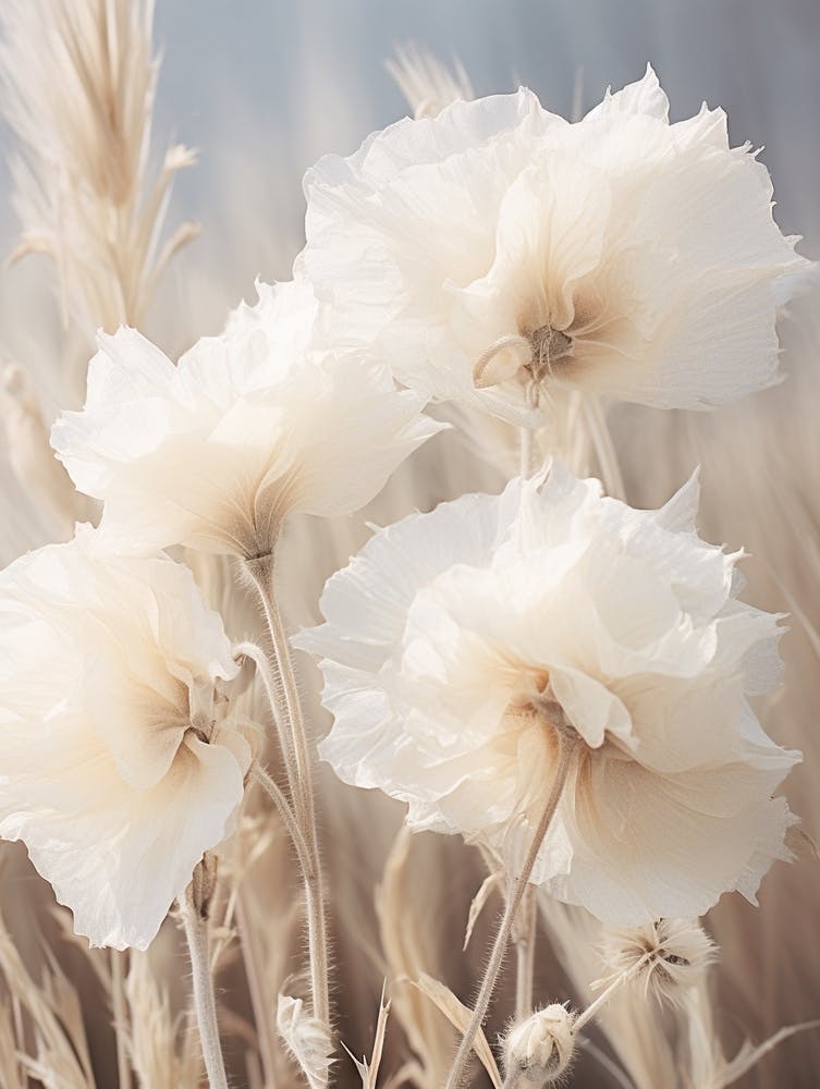 Boho Dried Flowers Hollyhock 3