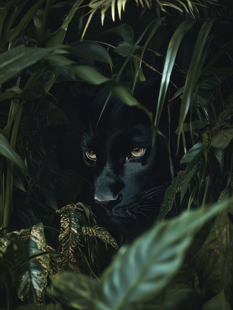 Black Panther.Generated AI. Wall 2