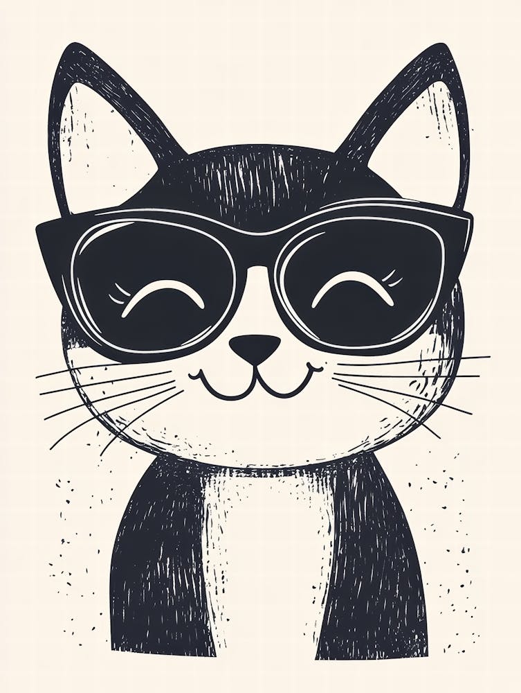 Cute Cat In Sunglasses 1