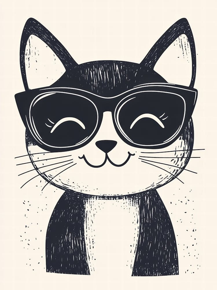 Cute Cat In Sunglasses 1