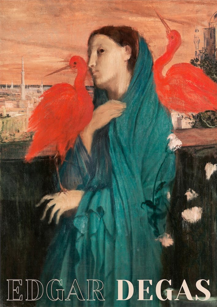 Junge Frau mit Ibis, Edgar Degas