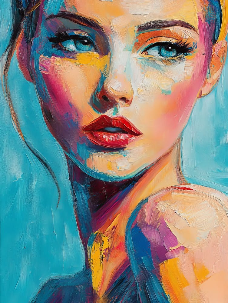 Woman With Blue Eyes 1