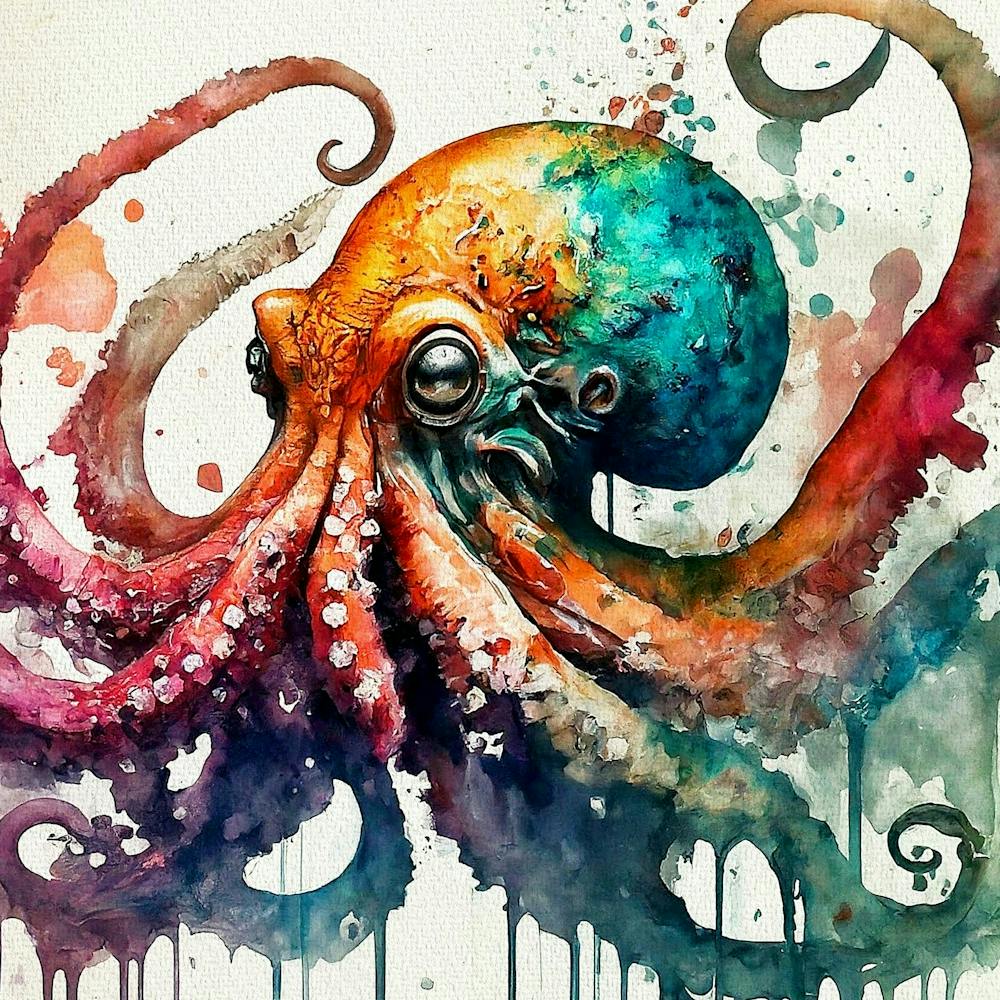 Octopus Watercolor