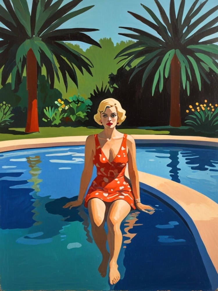 Woman In A Pool