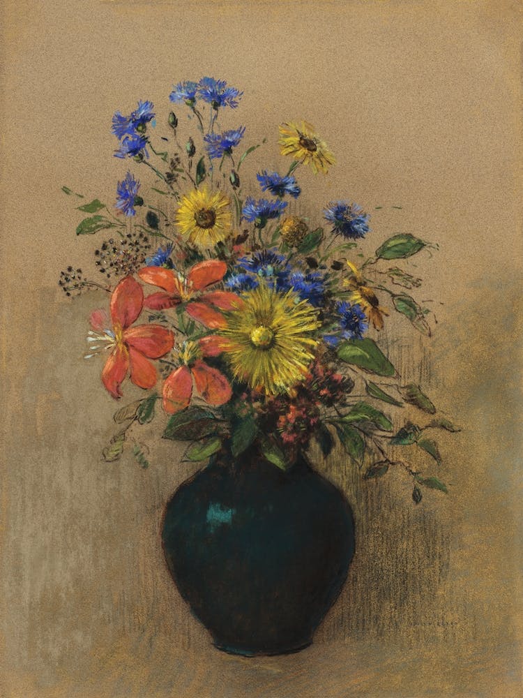 Wildflowers (1905), Odilon Redon