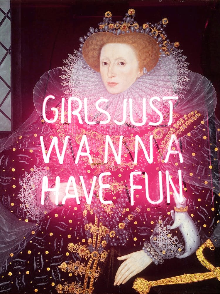 Neon Queen Elizabeth I