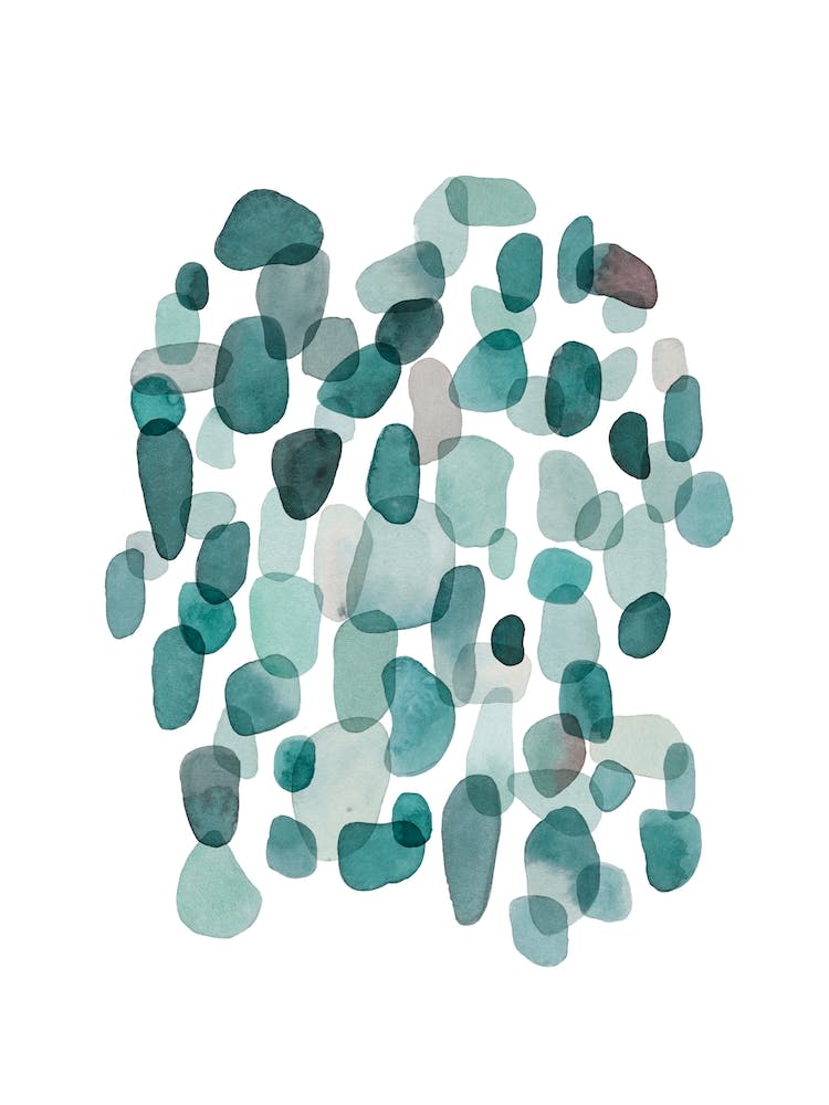 Green Turquoise Sea Glass