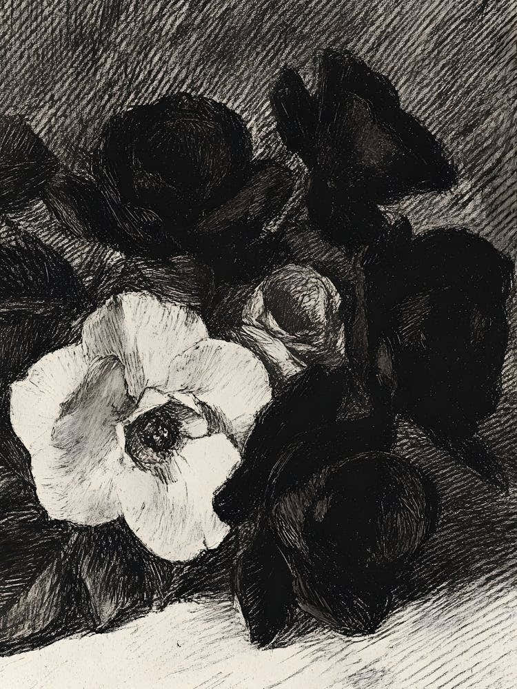 Black And White Roses 2