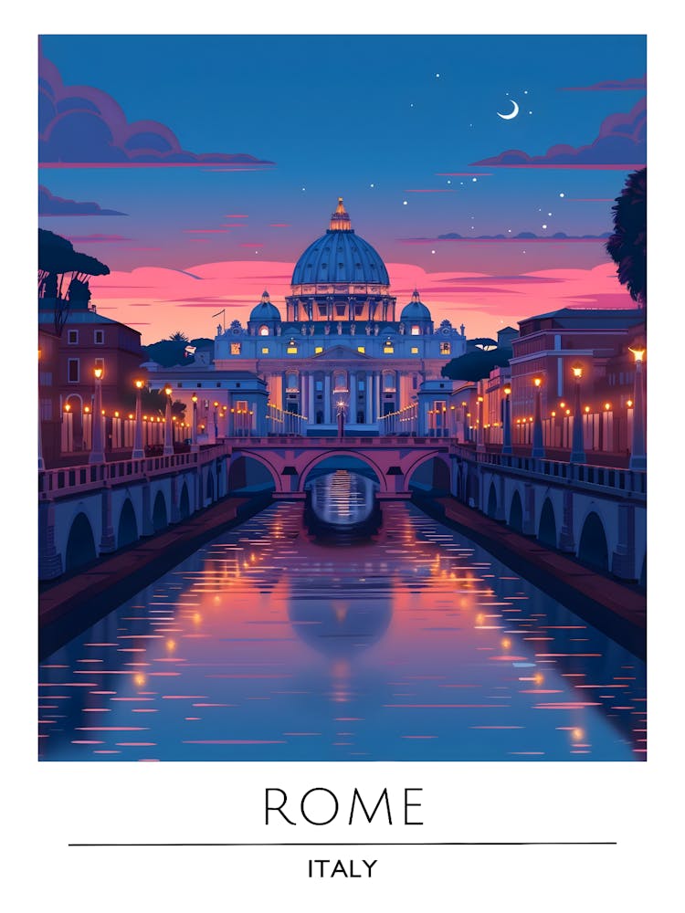 Rome At Sunset