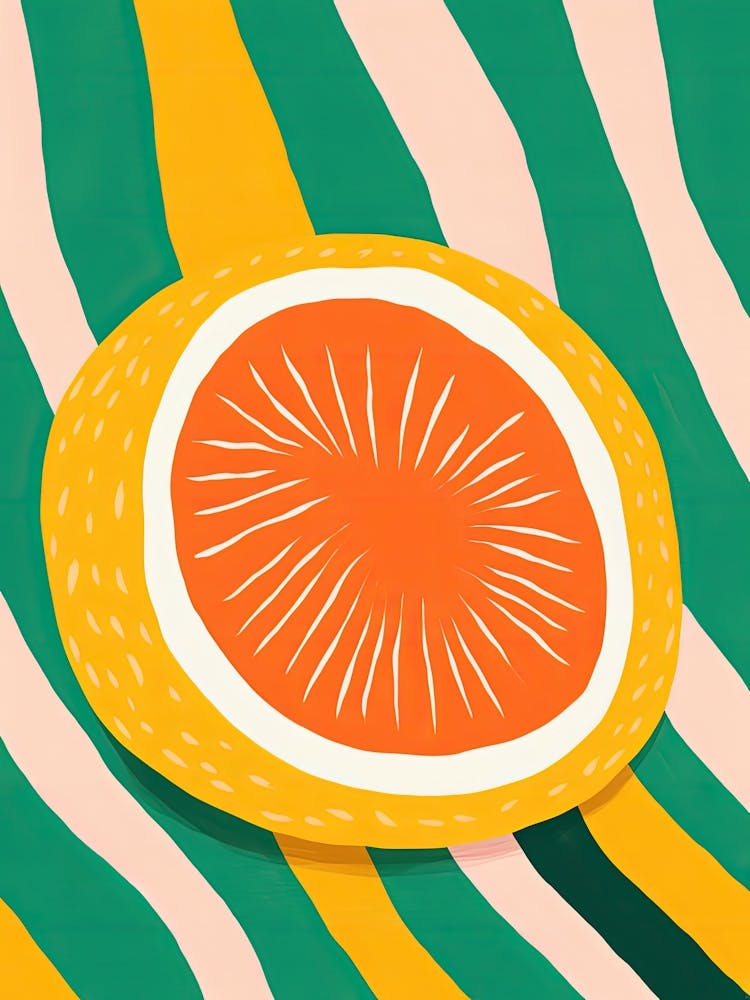 Cantaloupe Fruit Summer Illustration 1