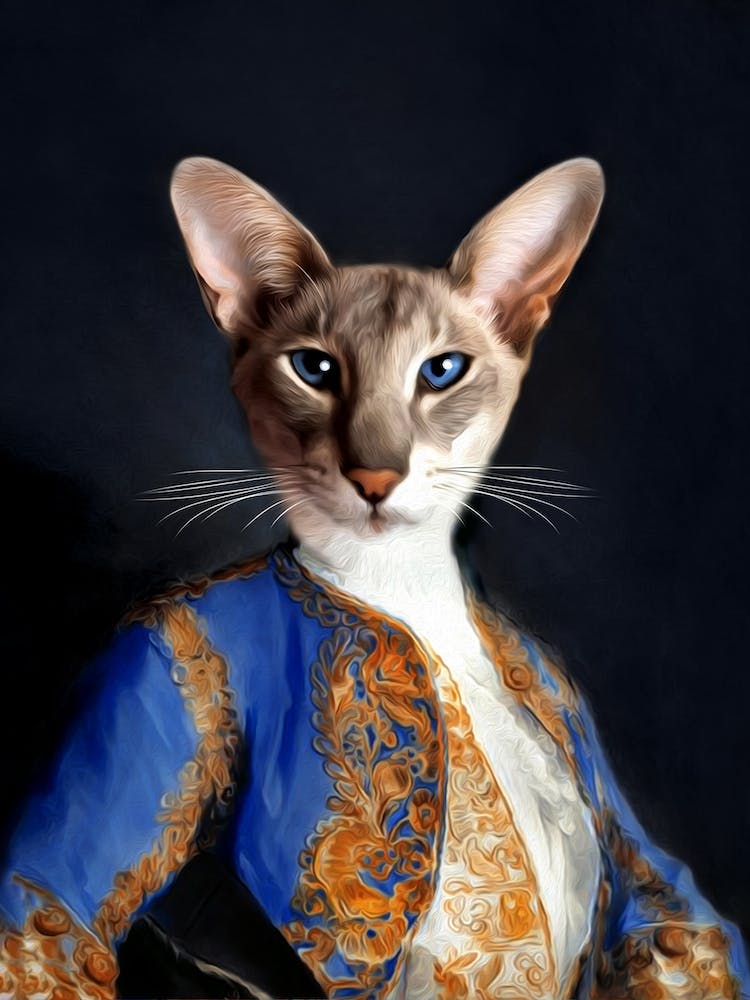Siamese Cat Sir Athos Pet Portraits