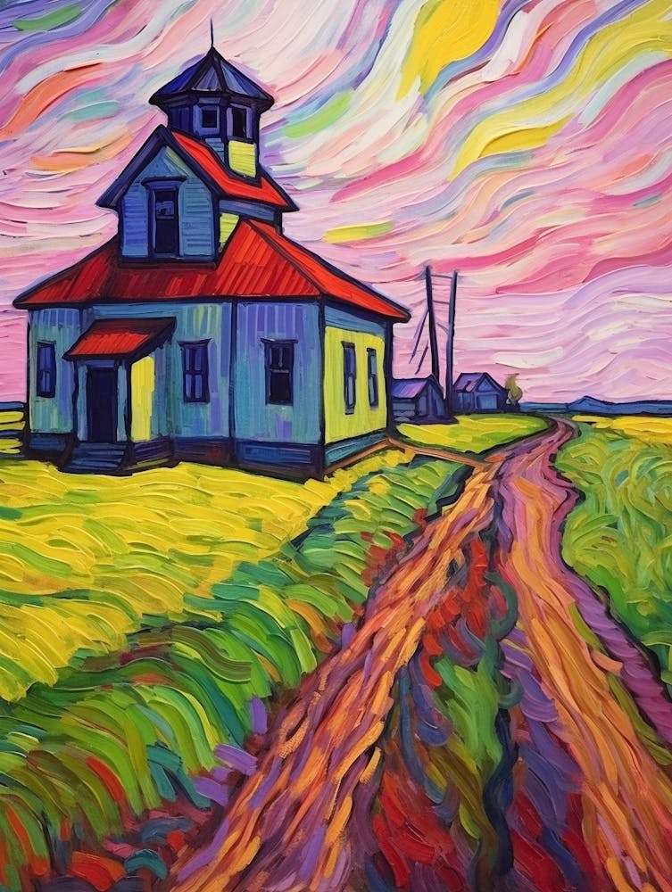 Fort Vancouver National Historic Site Fauvism Illustration 12