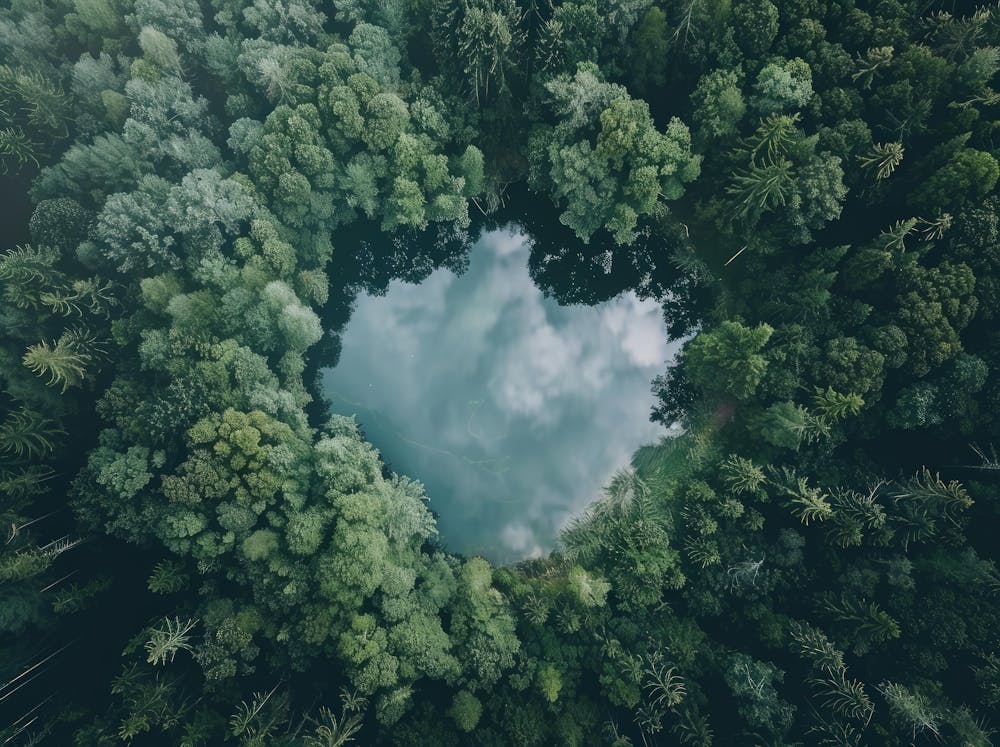 Aerial View Of A Forest