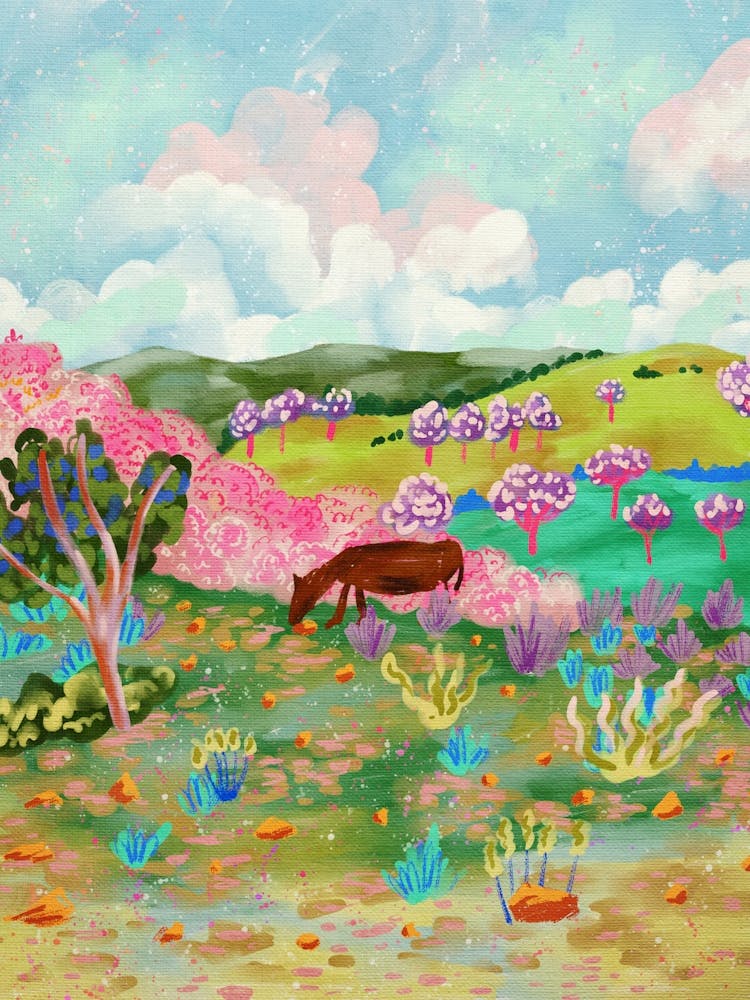 Cows In Bloom