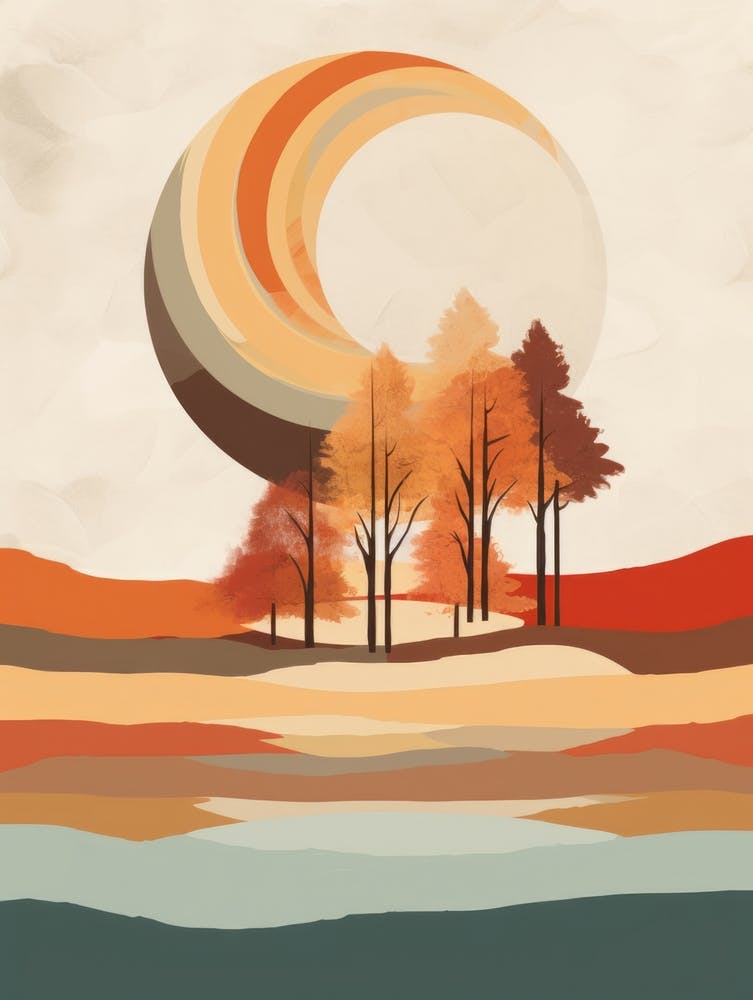Autumn , Fall, Landscape, Inspired By National Park in the USA, Lake, Great Lakes, Boho, Beach, Minimalist Canvas Print, Travel Poster, Autumn Decor, Fall Decor 28