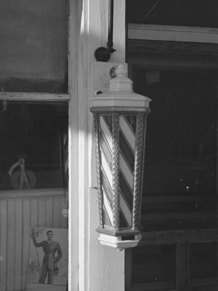 Friseurmast, Plentywood, Montana von Russell Lee