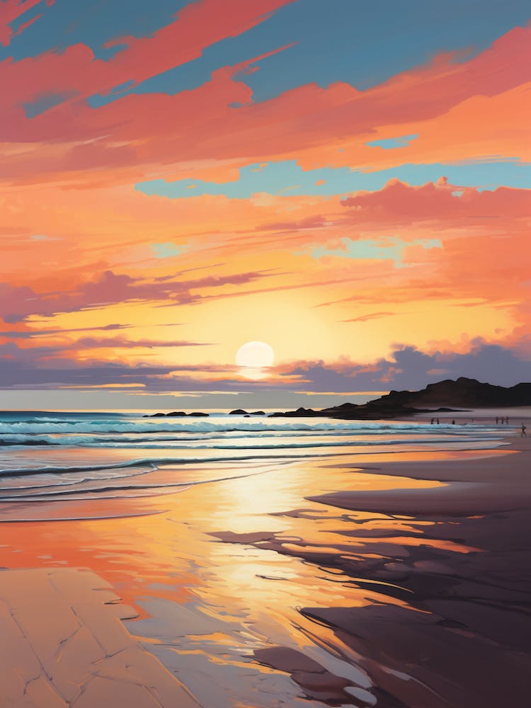 Ein lebhaftes Gemälde von Esperance Beach Australien 2