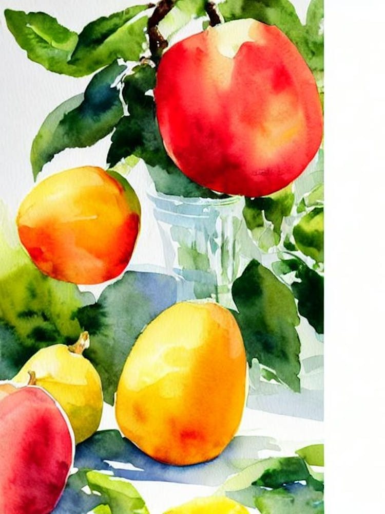 Pepino Italian Watercolour fruit