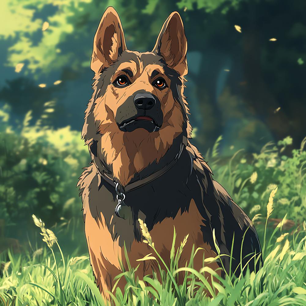 Giant Angry German Shepherd Dog 4